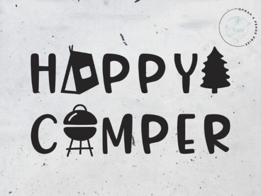 Adventure Font and Camping Pack