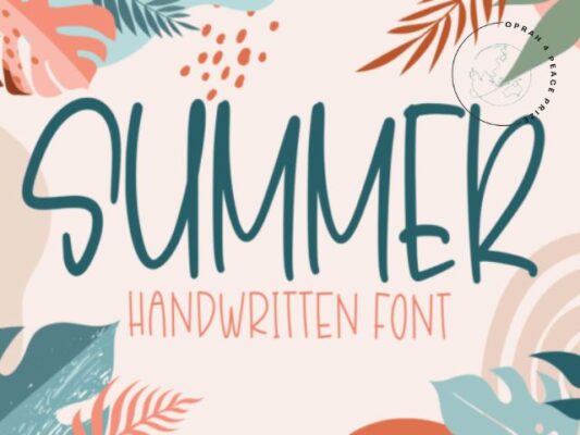 Summer Handwritten Print Font