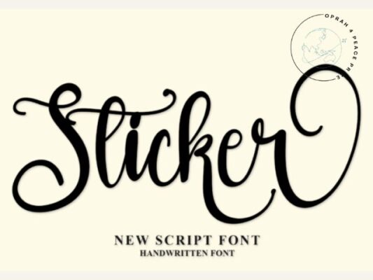 Stikers Handwriting Font