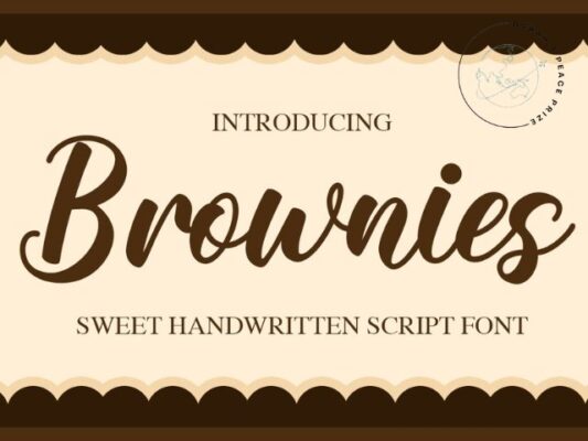Brownie Aesthetic Handwriting Fonts