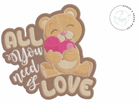 Valentine Bear _All You Need is Love